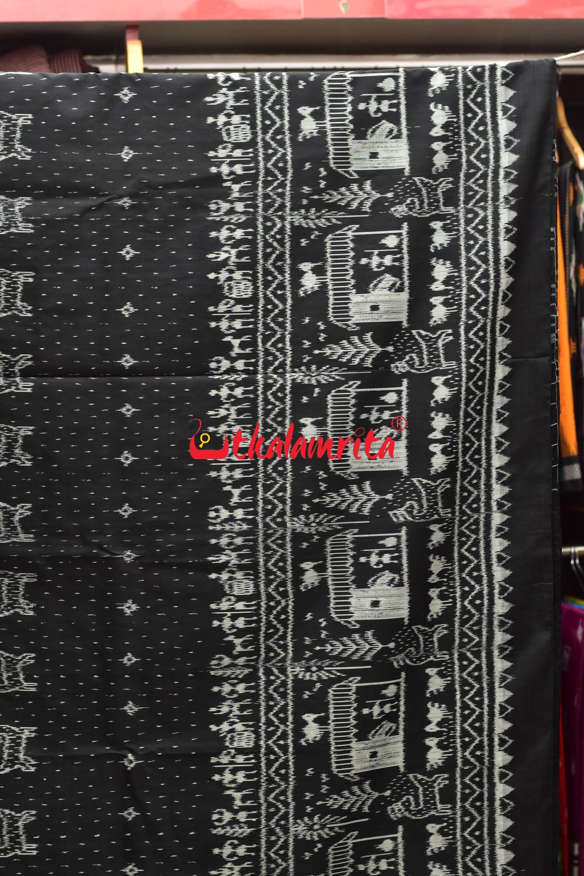 Tribal Black Khandua Silk with Bp