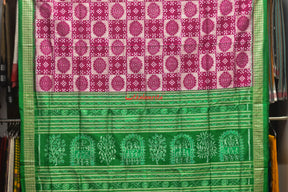 Pink Box Rani Padma Sambalpuri Silk Saree