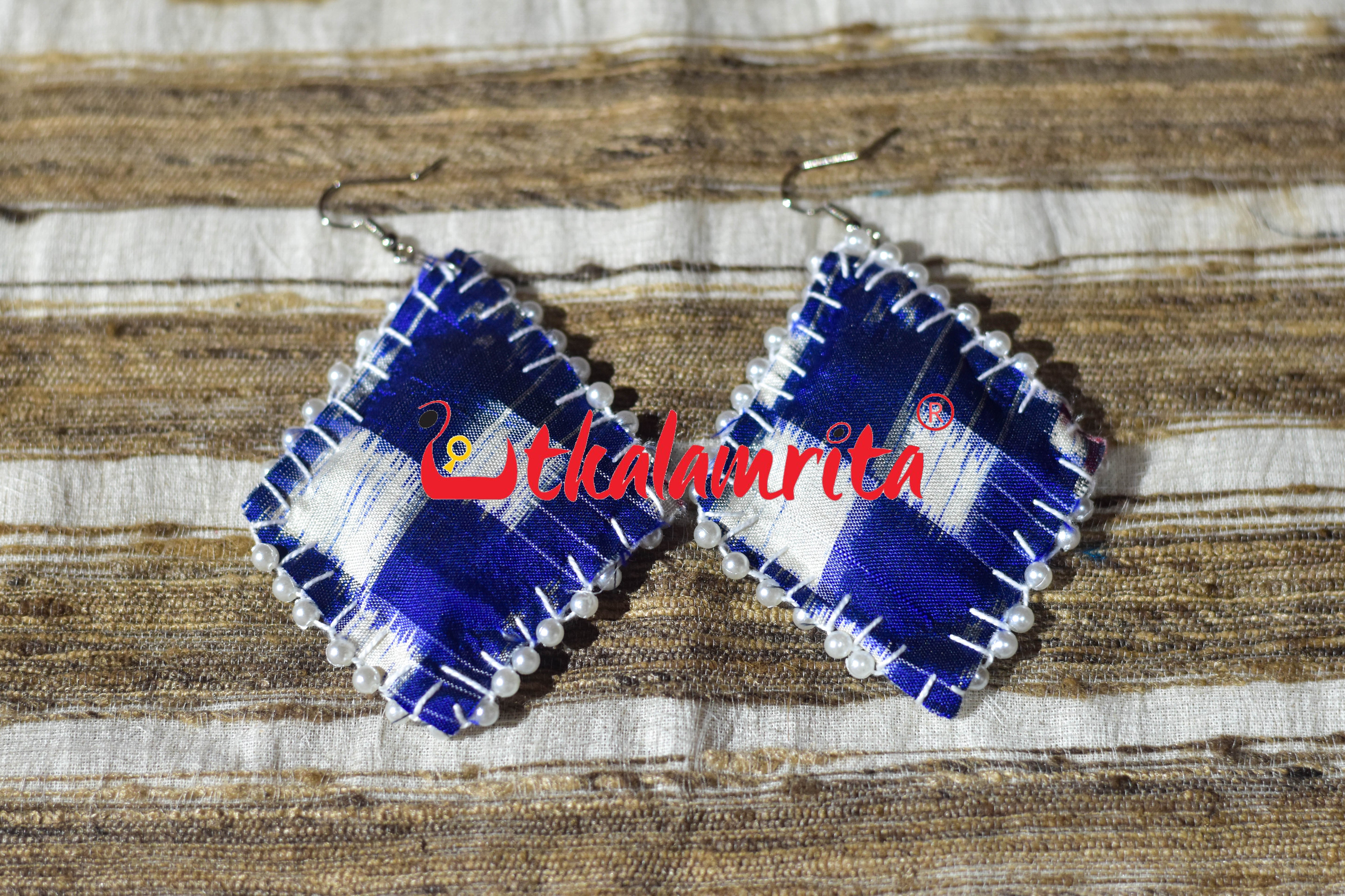 Blue Thikiri Kothi Pasapali Earrings