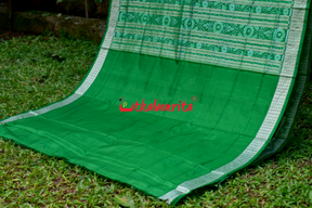 45 Kuthi Maroon Green Sambalpuri Silk
