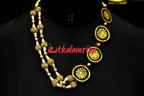 One Side Pendants Neck Piece Set