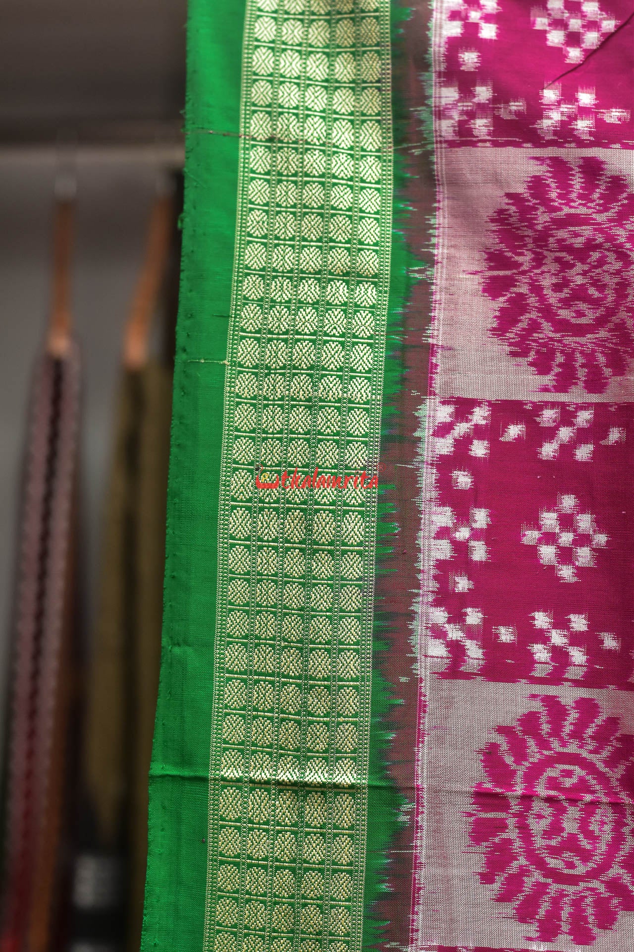 Pink Box Rani Padma Sambalpuri Silk Saree