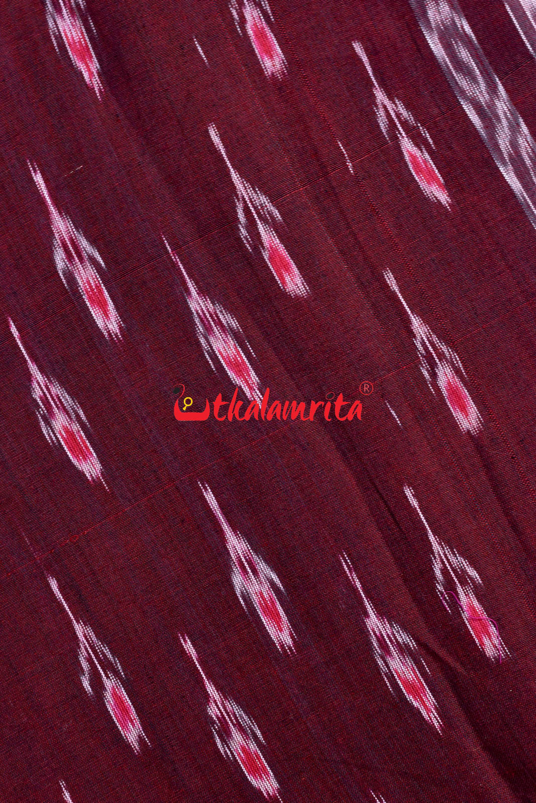 Maroon Labanga Bandha with Border (Fabric)