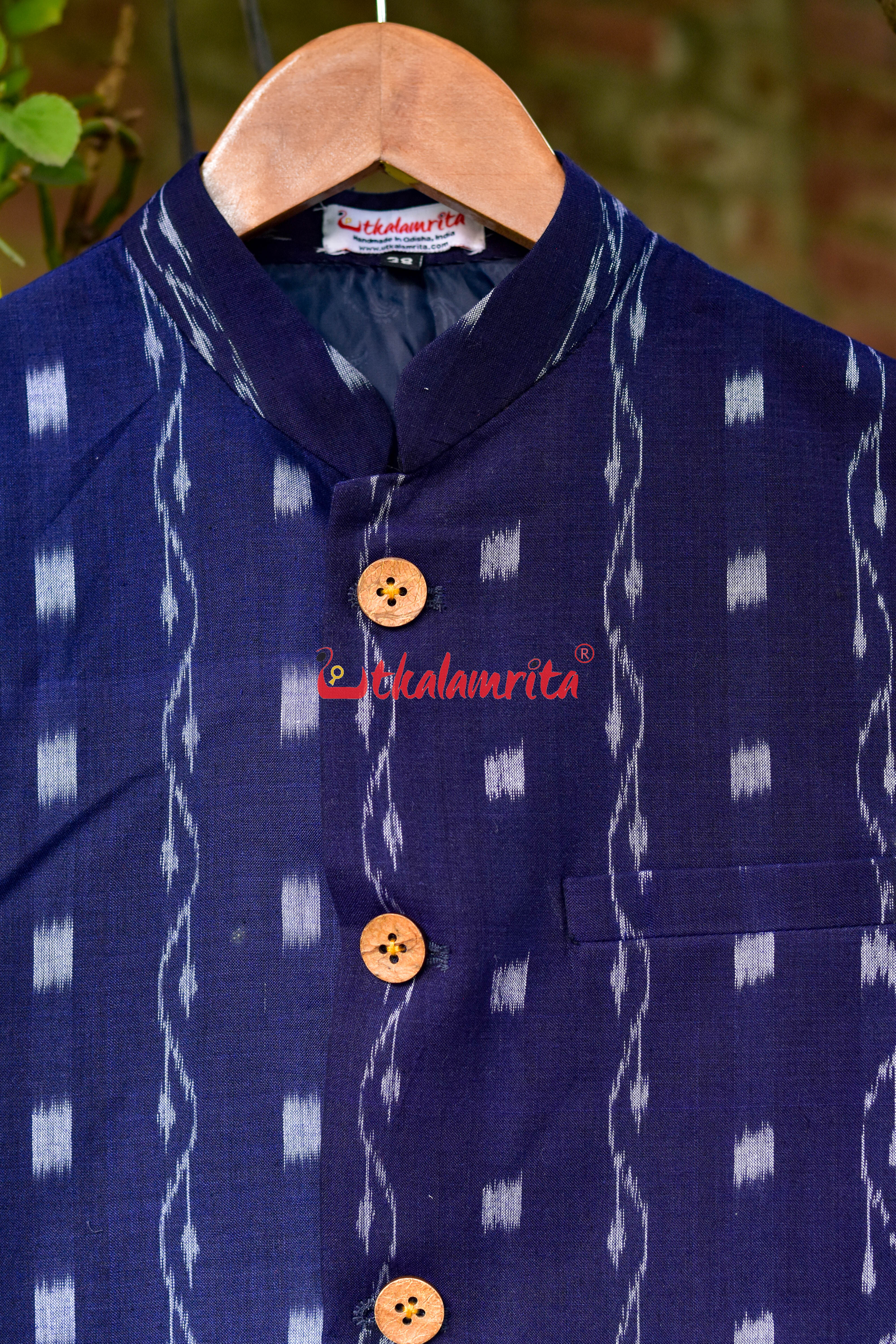 Blue Lahari Tipa Lata (Modi Jacket)