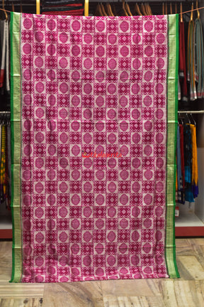 Pink Box Rani Padma Sambalpuri Silk Saree