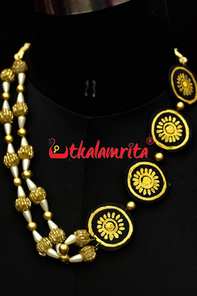 One Side Pendants Neck Piece Set