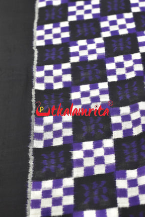 Diagonal Purple Sambalpuri Pasapali Cotton (Fabric)