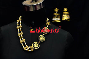 One Side Pendants Neck Piece Set