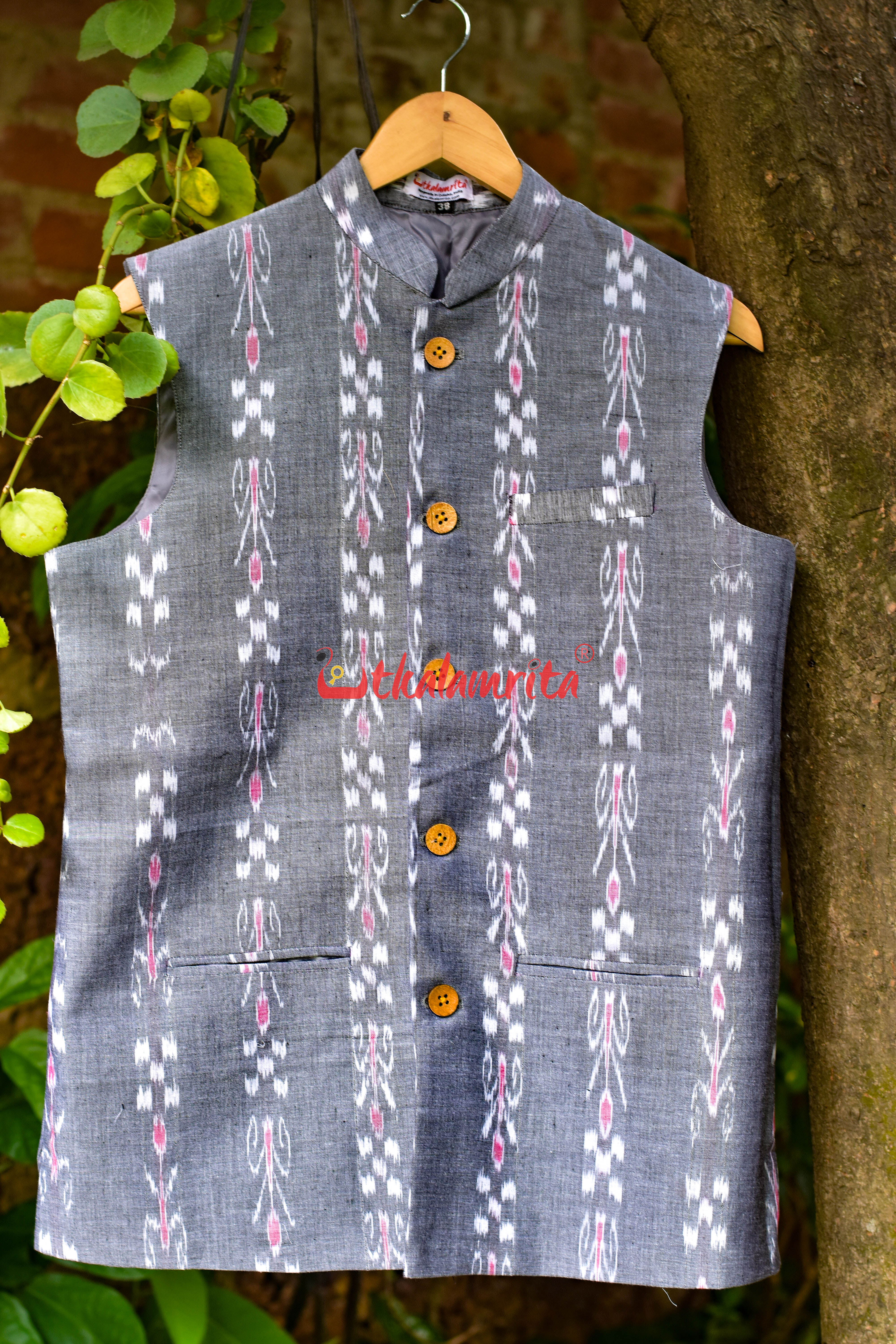 Grey Pasapali and Kadha (Modi Jacket)