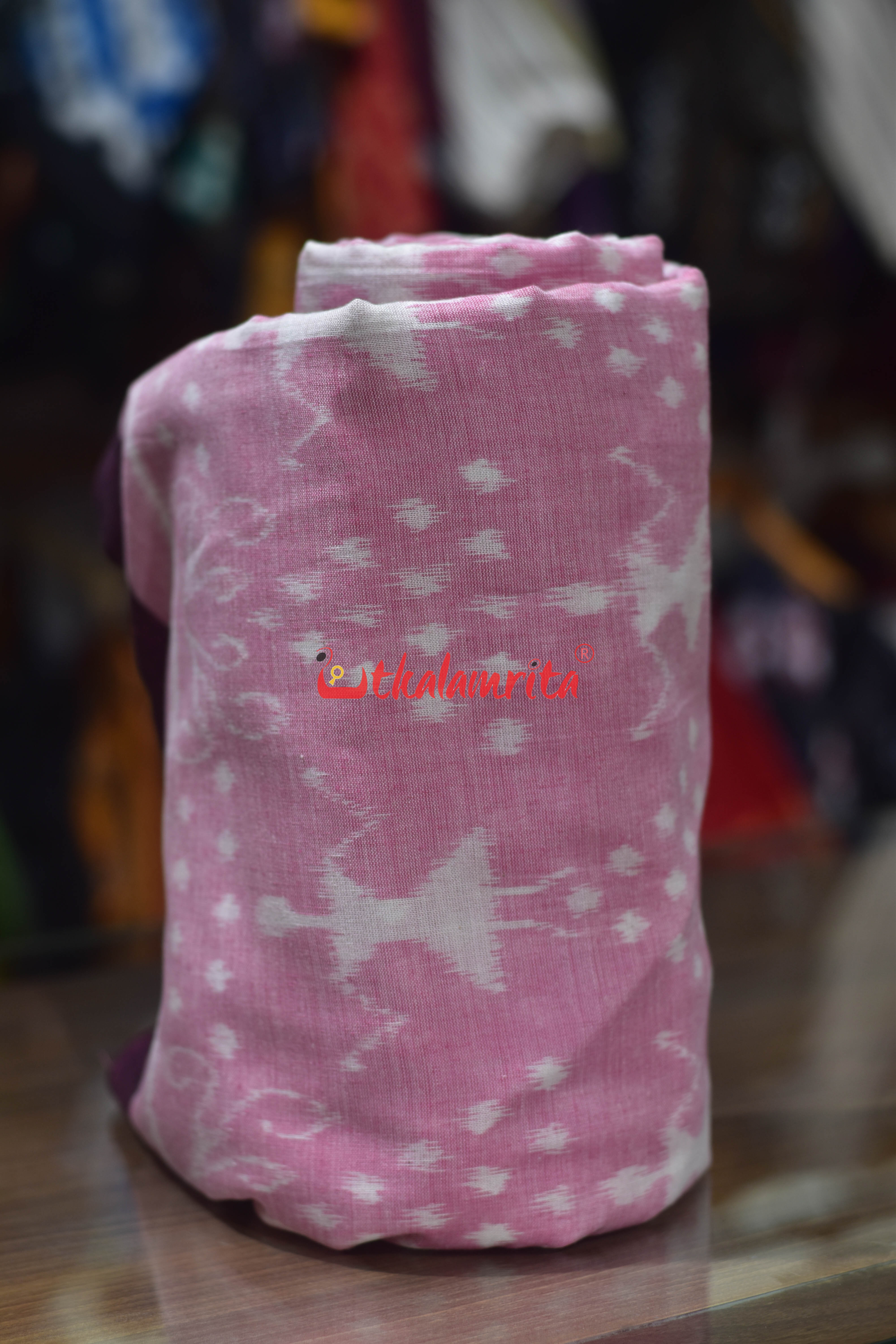 Pink Thikiri Tribals Ikat Cotton (Fabric)