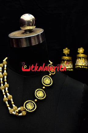 One Side Pendants Neck Piece Set