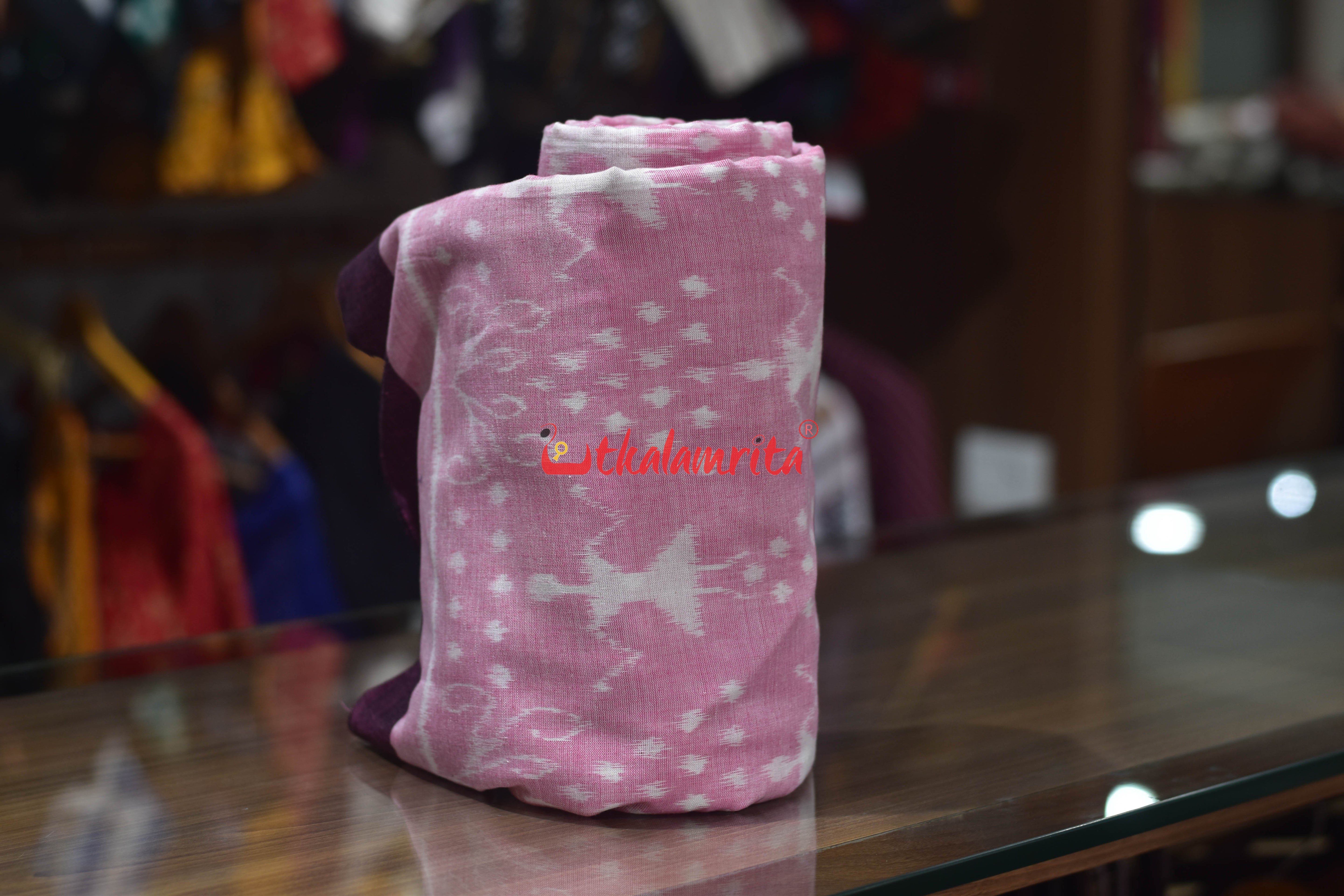 Pink Thikiri Tribals Ikat Cotton (Fabric)