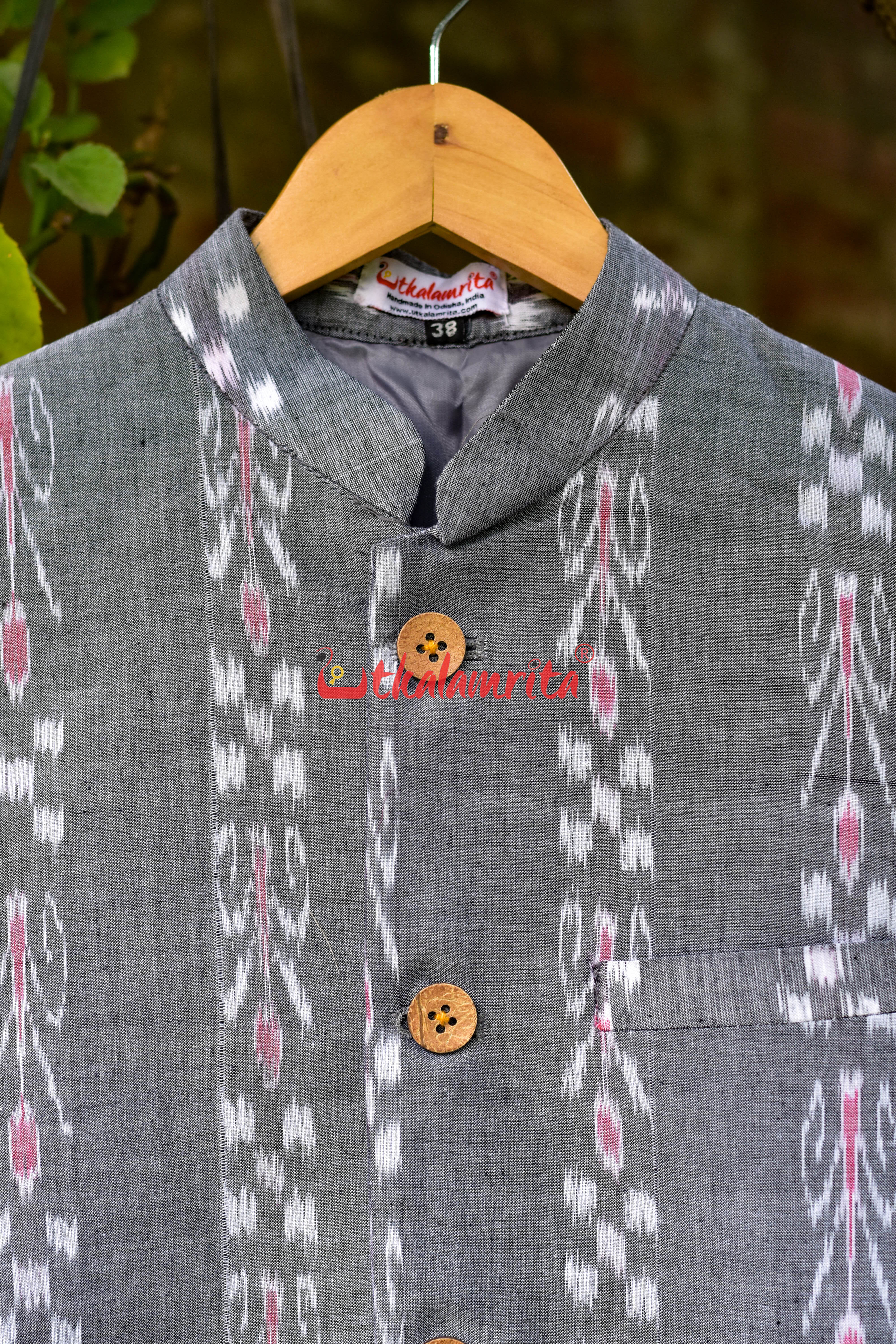 Grey Pasapali and Kadha (Modi Jacket)