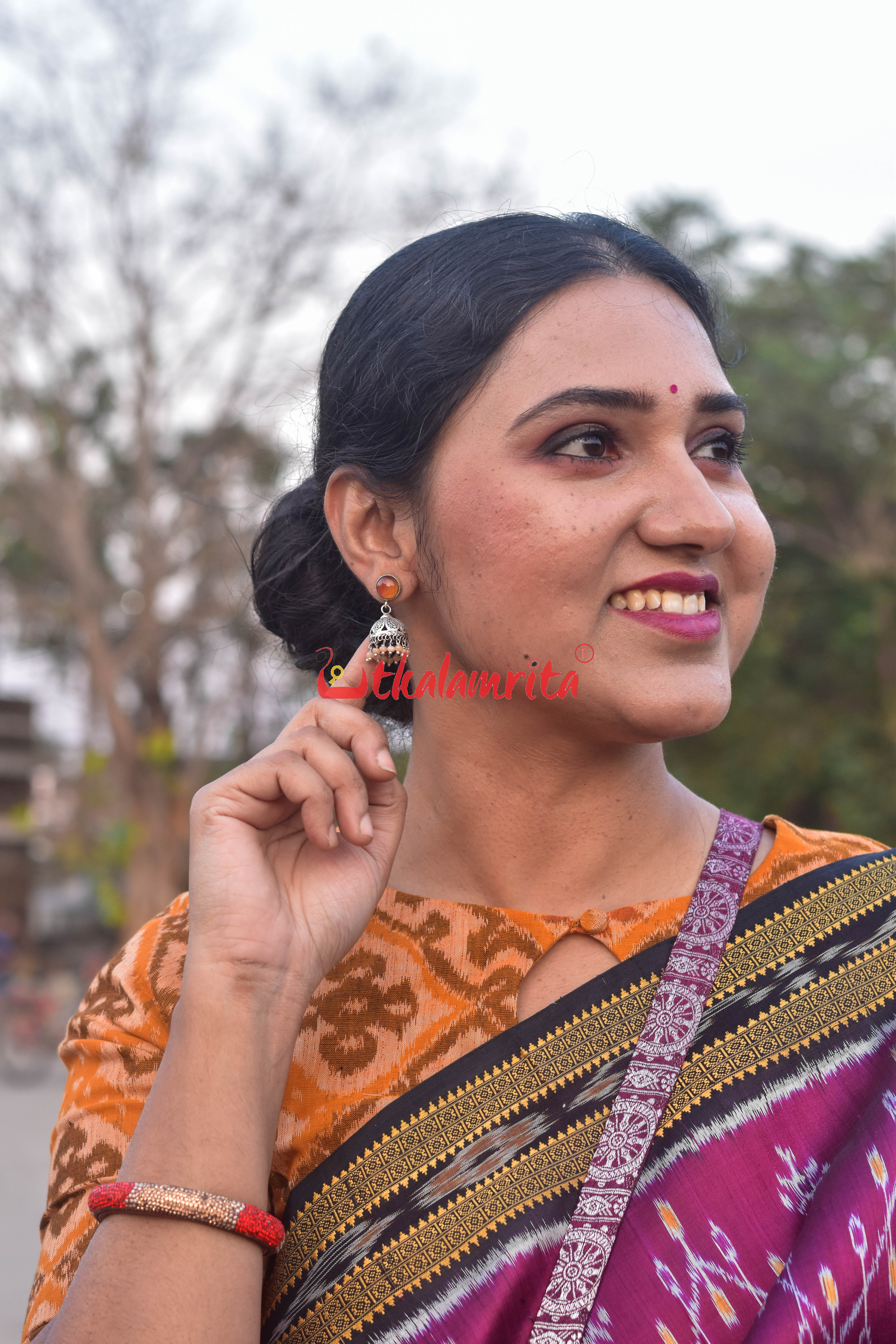 Mustard Thikiri Sambalpuri (Blouse)