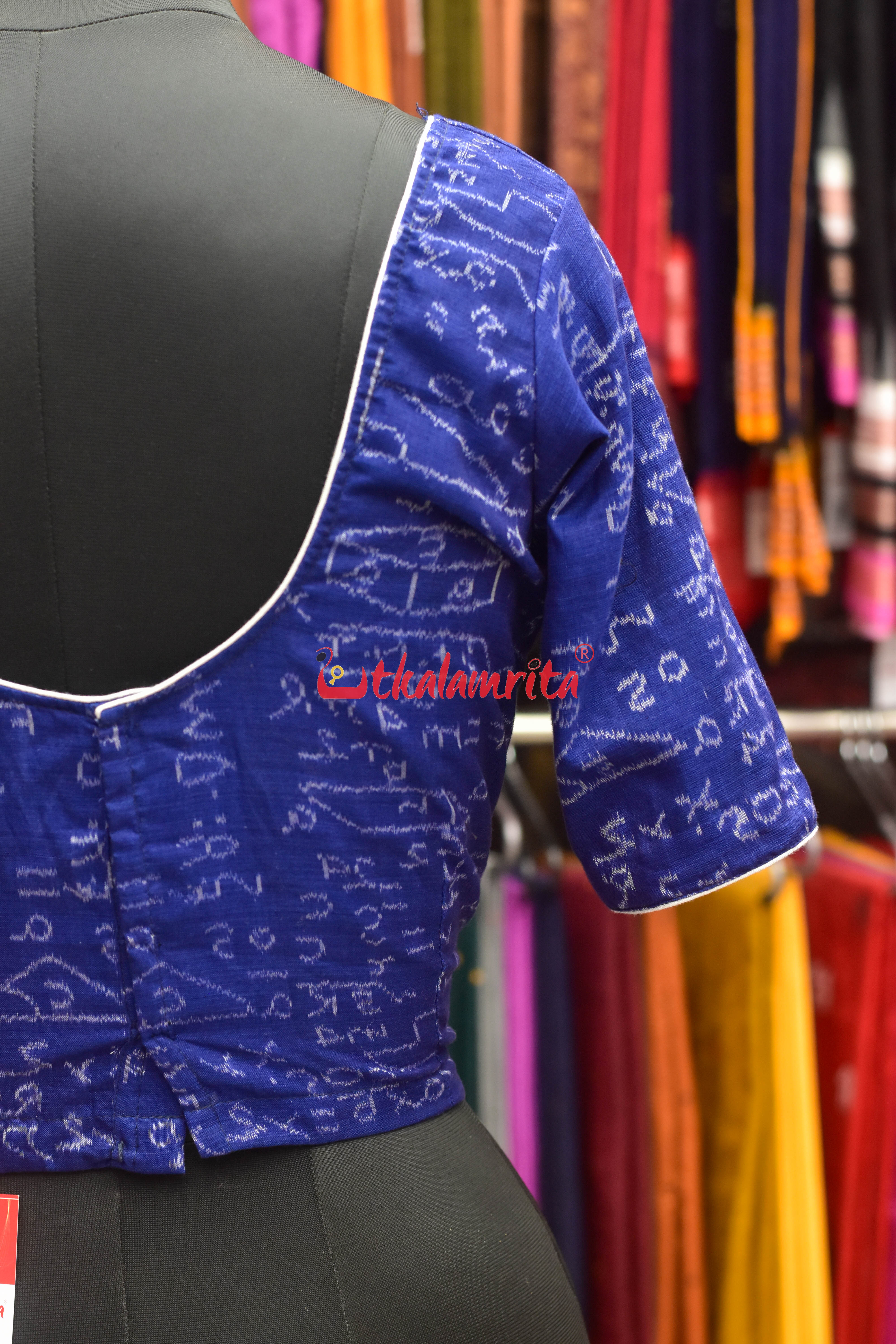Blue Shri Ganeet Mathematic Cotton (Blouse)