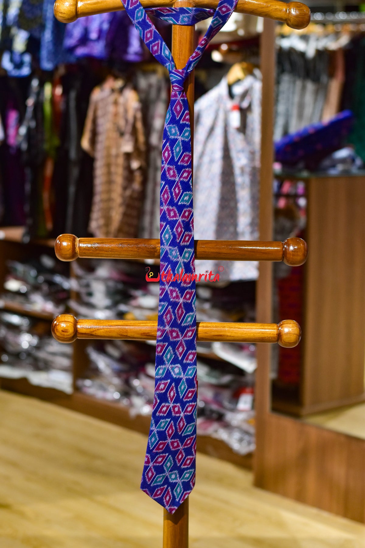 Blue Magenta Mitsubishi Sambalpuri (Tie)