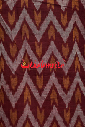 Maroon Waves Collared (Ladies' Short kurta)