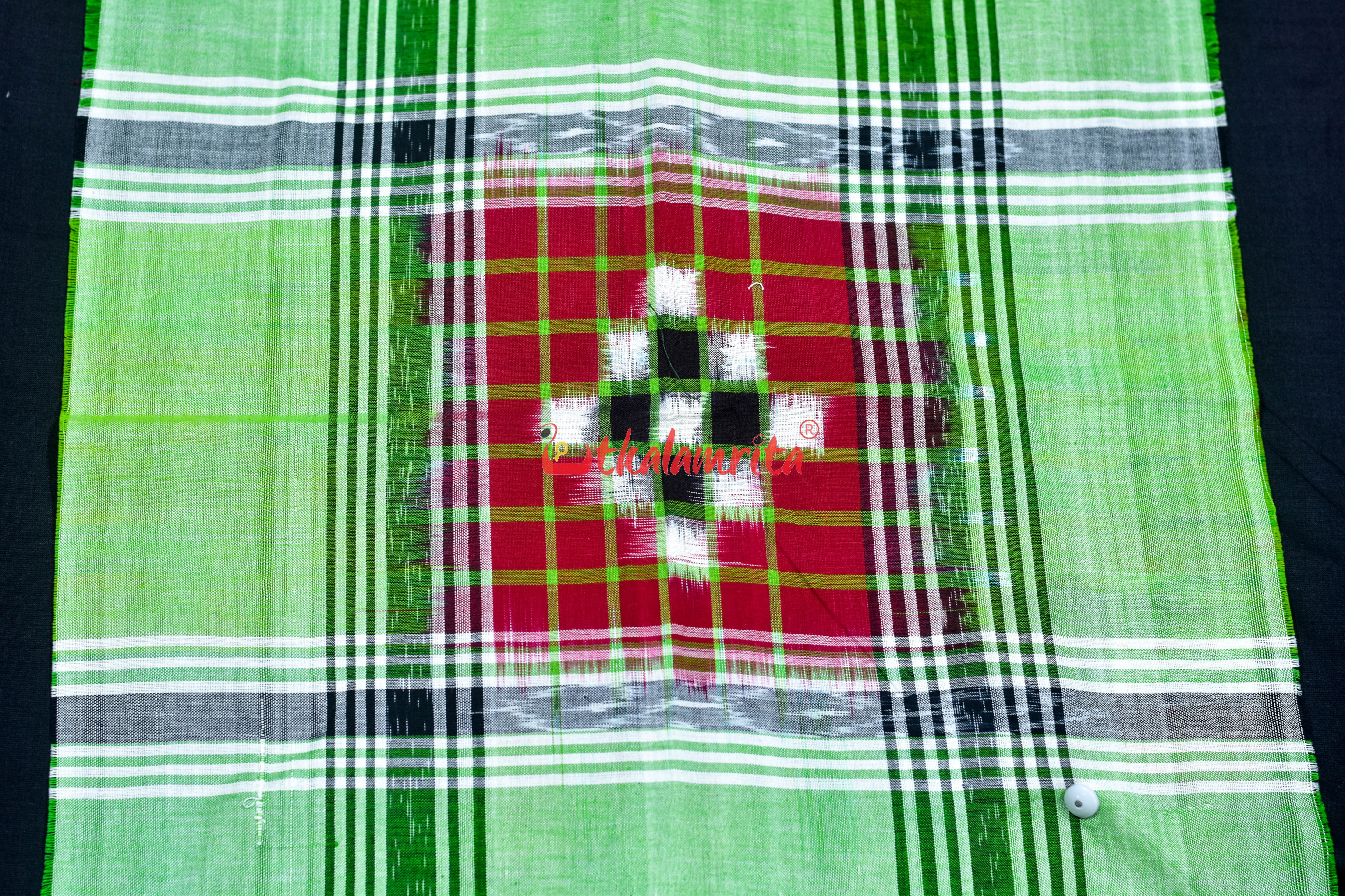 Light Green Check Pasapali (Rumal)