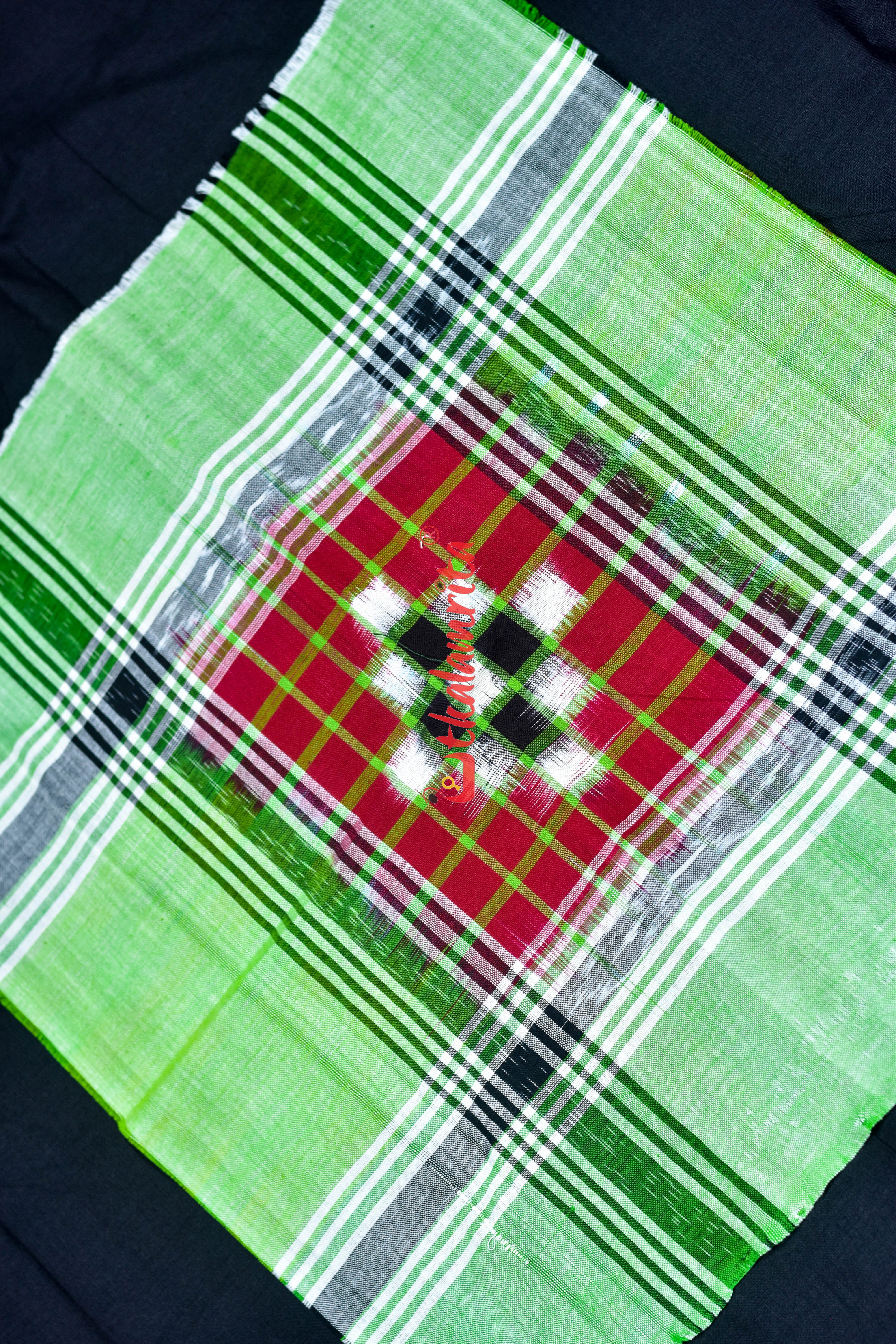 Light Green Check Pasapali (Rumal)