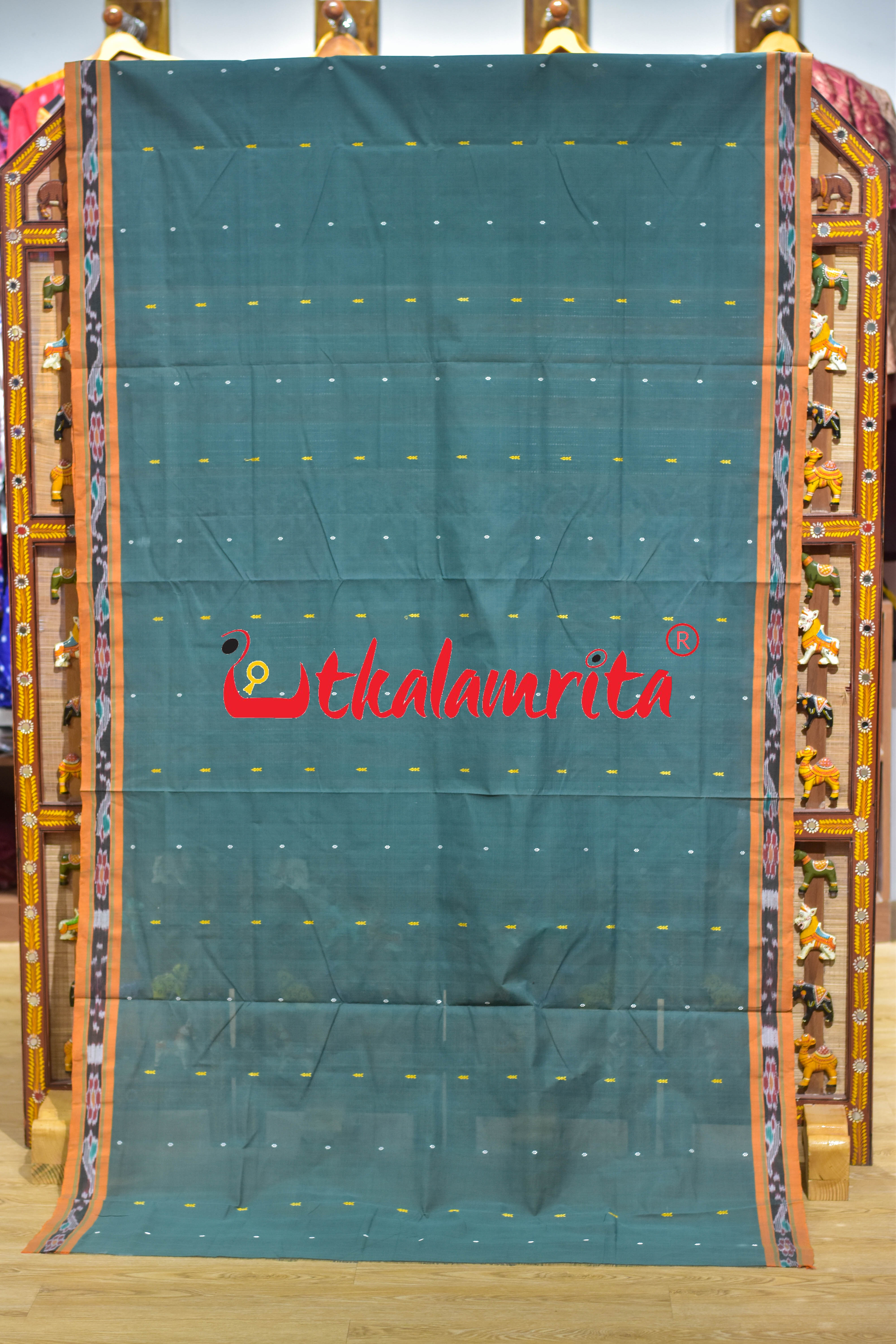 Grey Rust Chadhei Pittala Single Cotton Saree