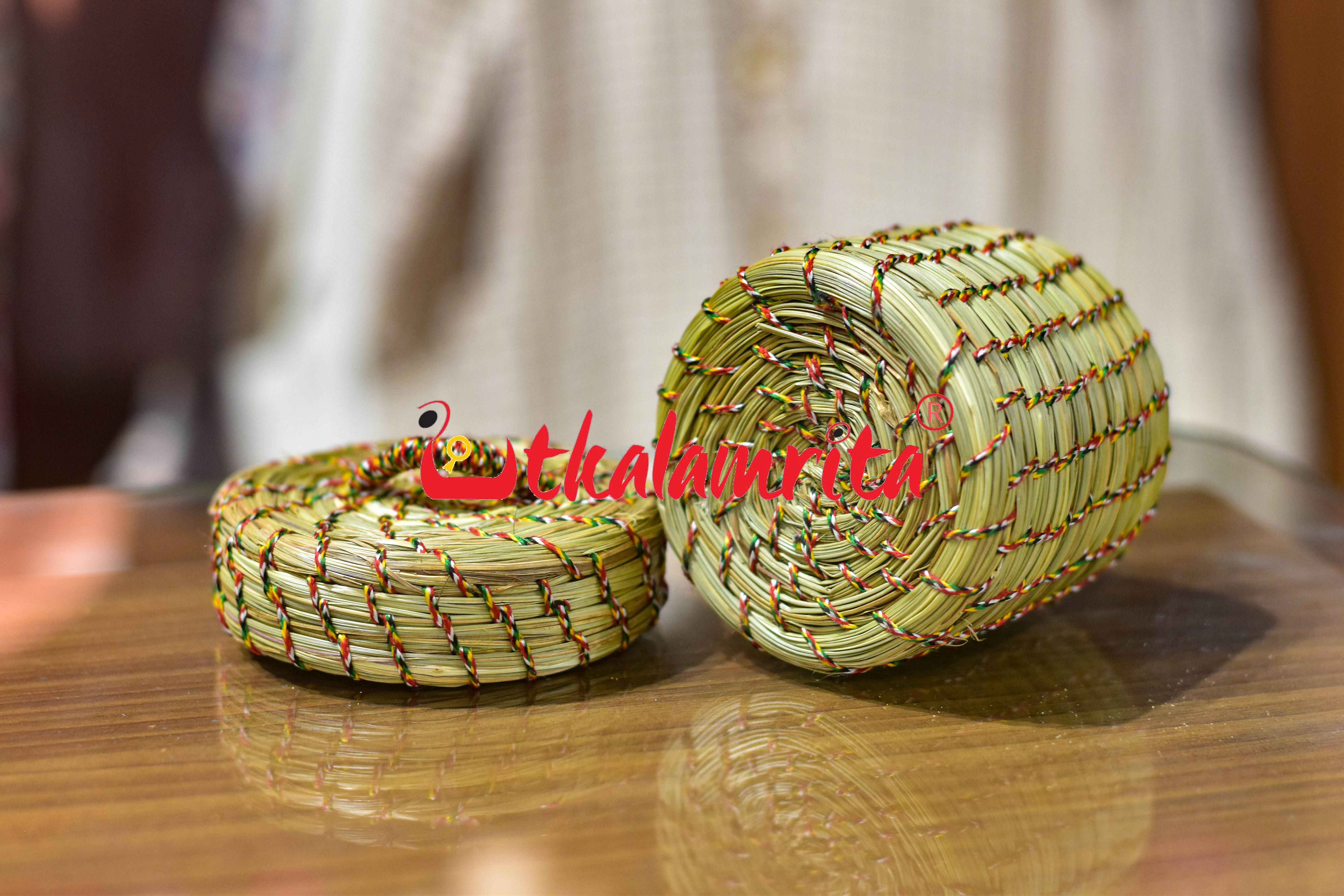 Sabai Grass Multicolor Thread Jewellery Box