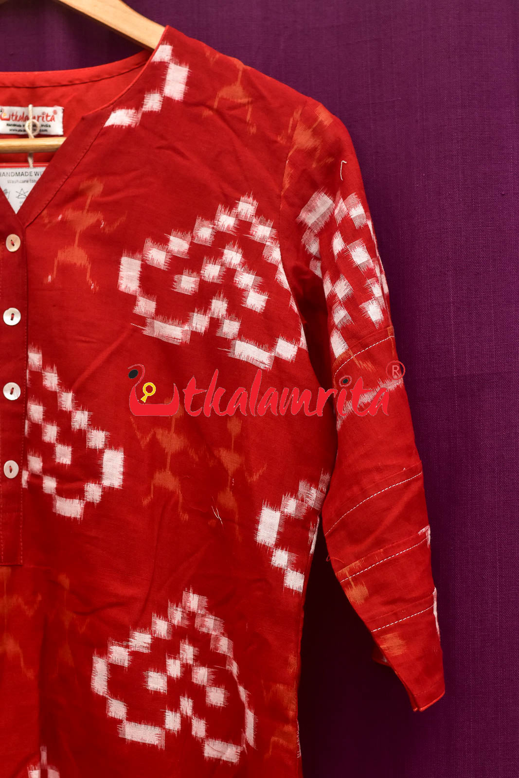 Big Red Hearts (Ladies Kurta)