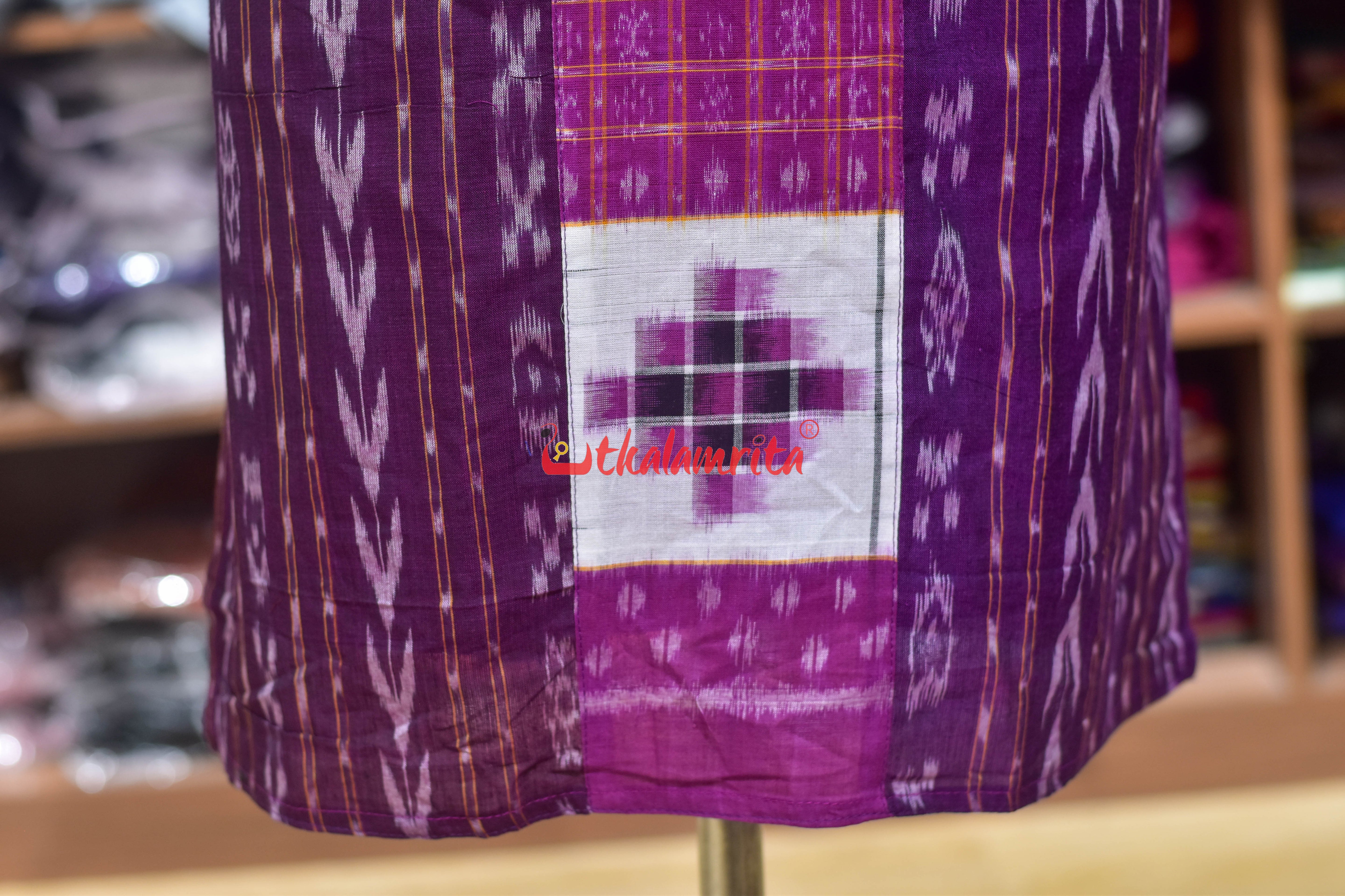 Purple Magenta Middle Pasapali (Ladies' Kurti)