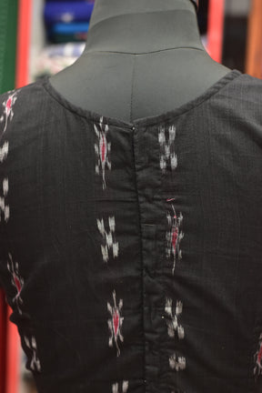 Black Pasapali and Kadha Croptop (Blouse)