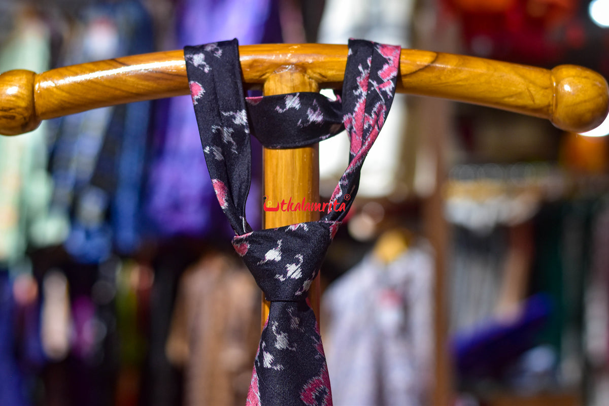 Old Rose Phula Thikiri Sambalpuri Silk (Tie)