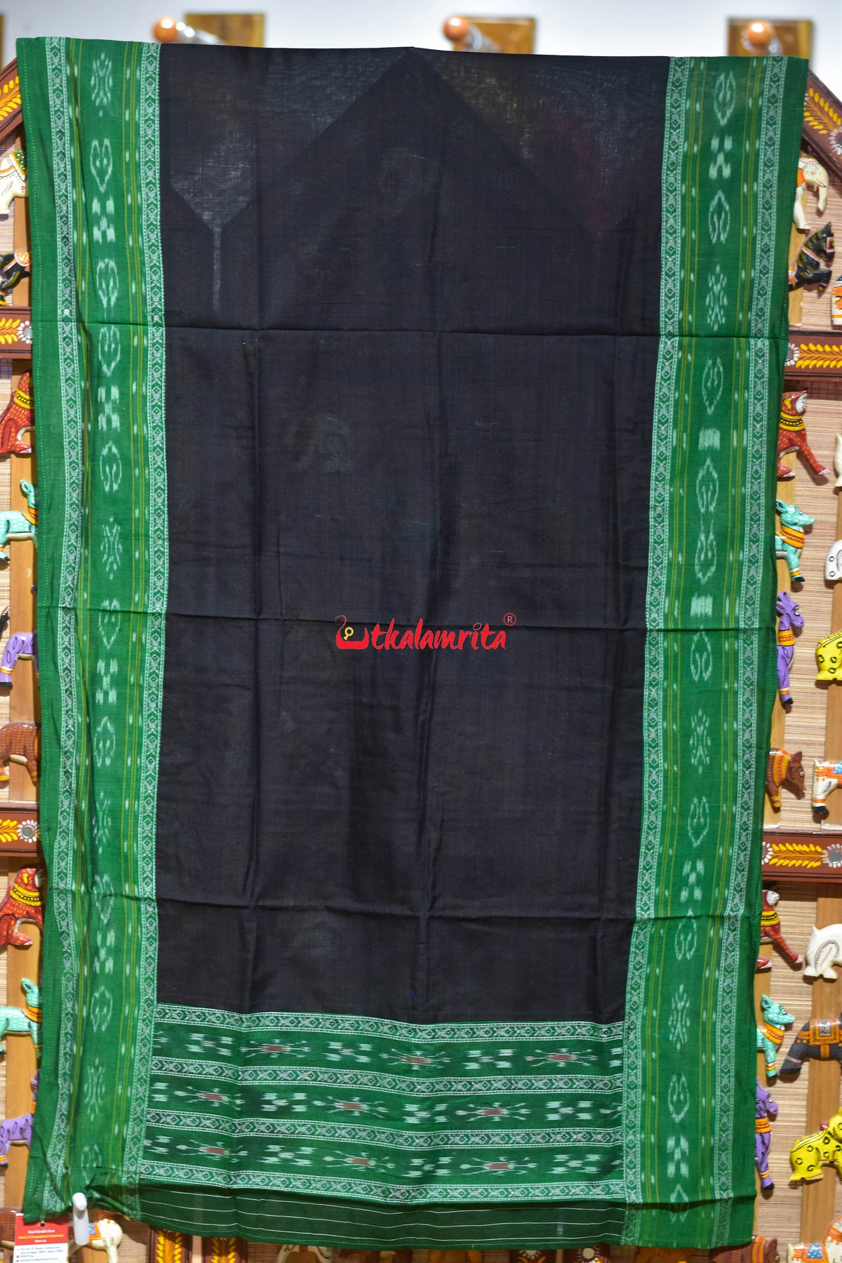 Light Green Black Pasapali Long Flower Dress Set
