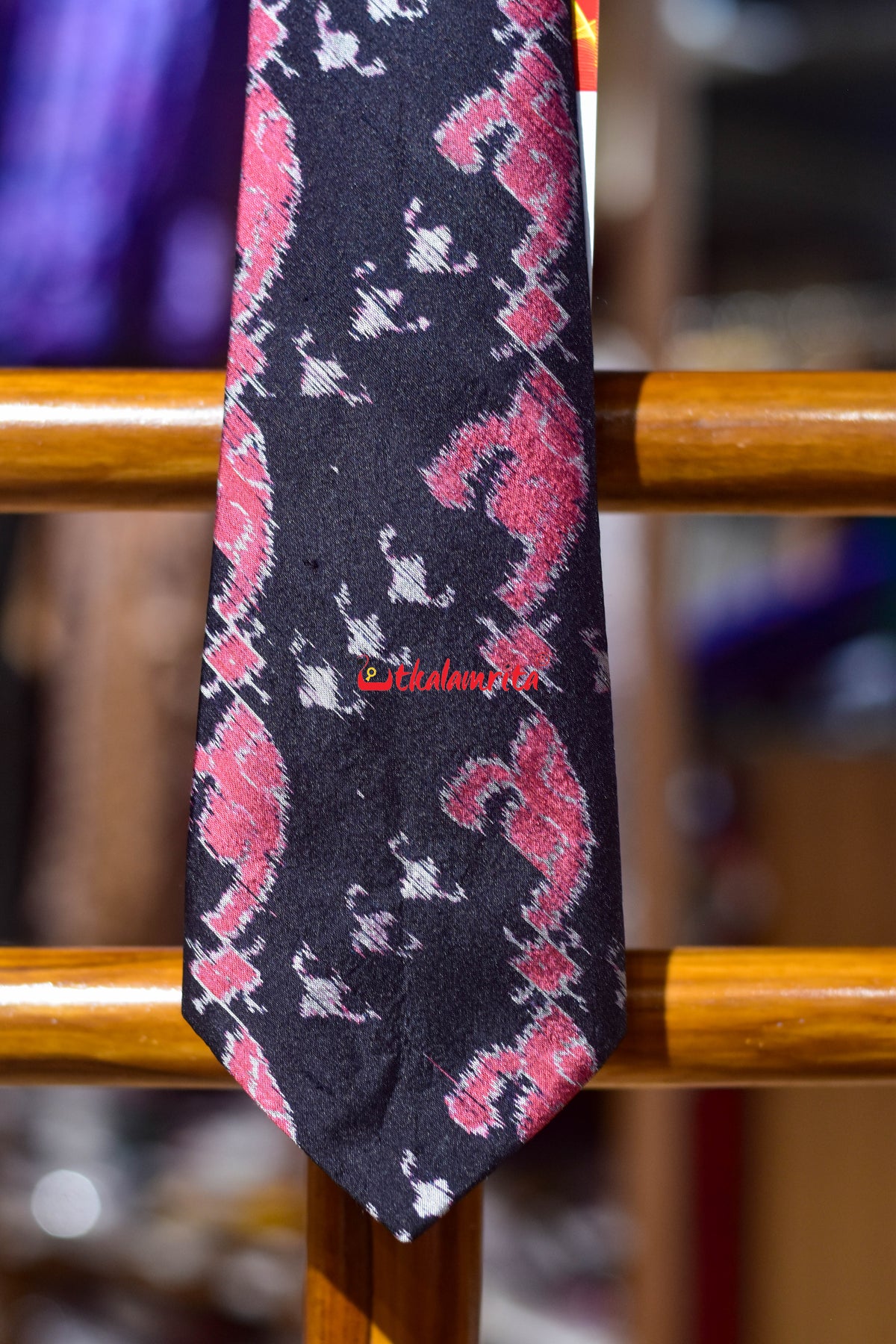 Old Rose Phula Thikiri Sambalpuri Silk (Tie)