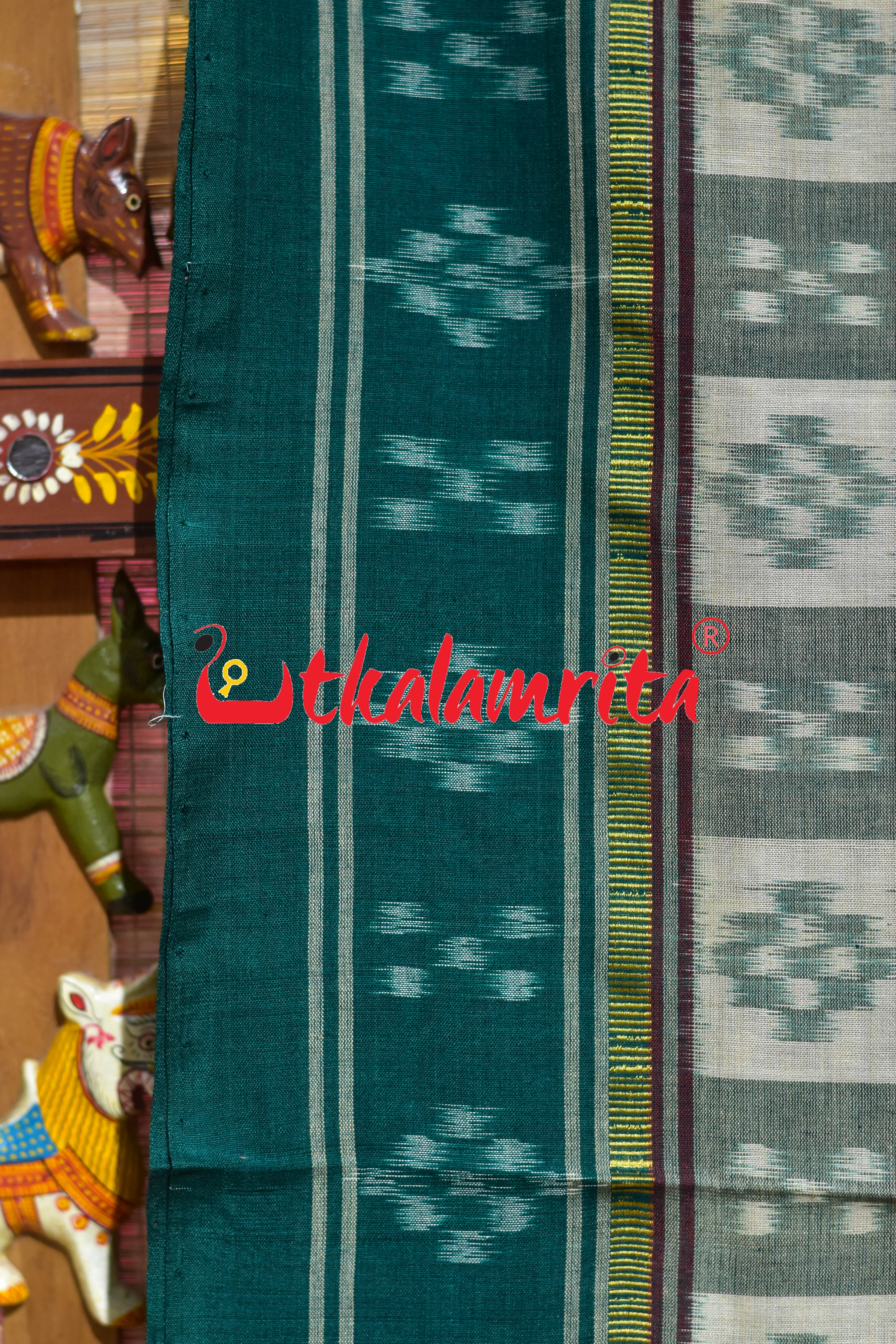 Beige Body Phula Tribal Border Khandua Cotton saree