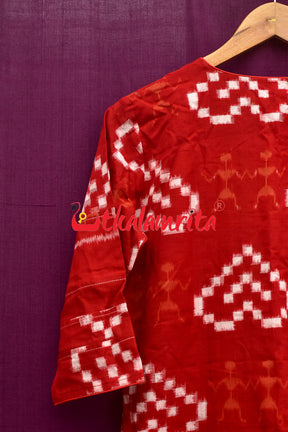 Big Red Hearts (Ladies Kurta)