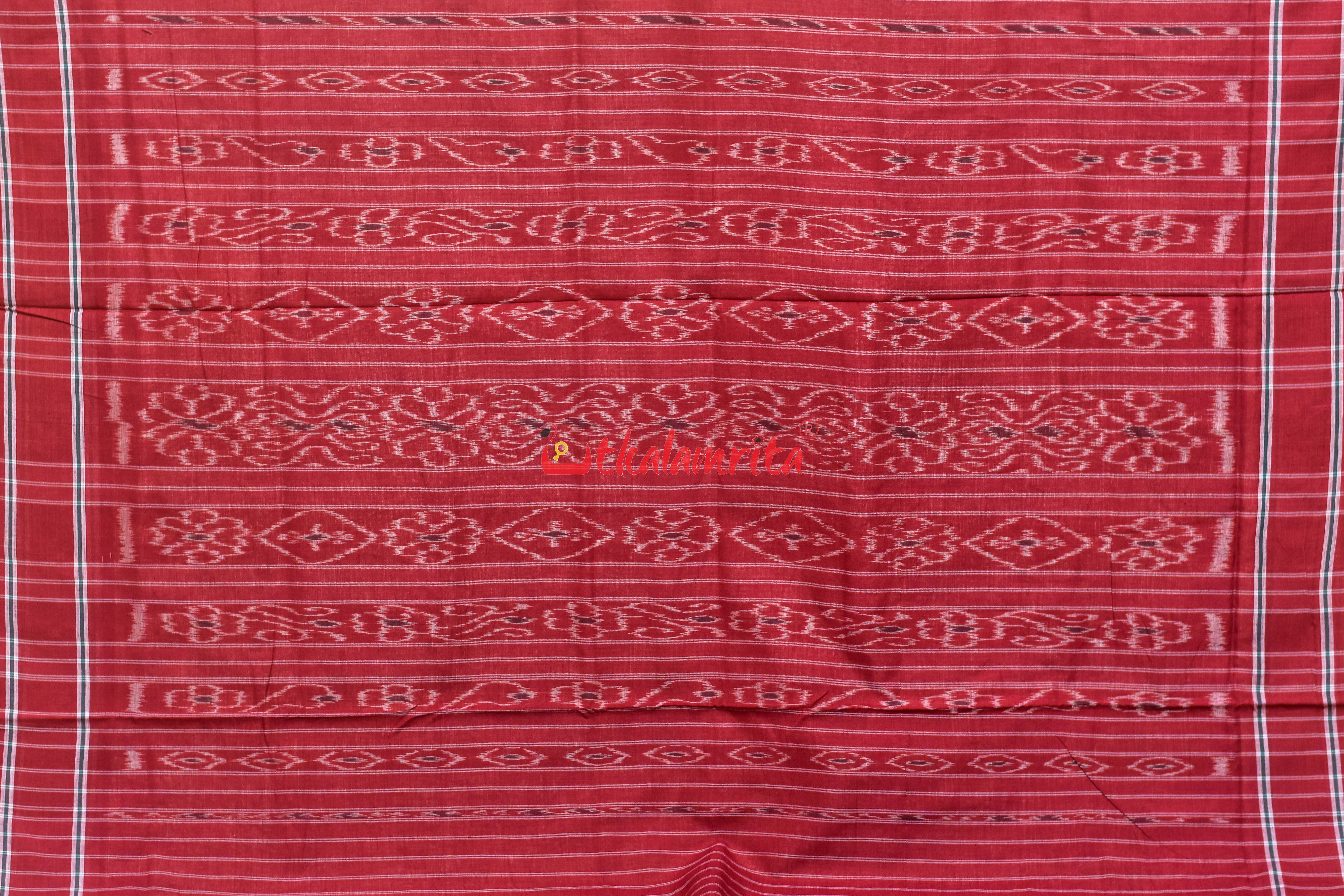 Matha Tussarite Border Pasapali Khandua Cotton Saree
