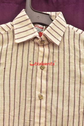 Kotpad Stripes White (Kids's Shirt)