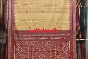 Natural Body Fish Border Gopalpur Tussar Saree