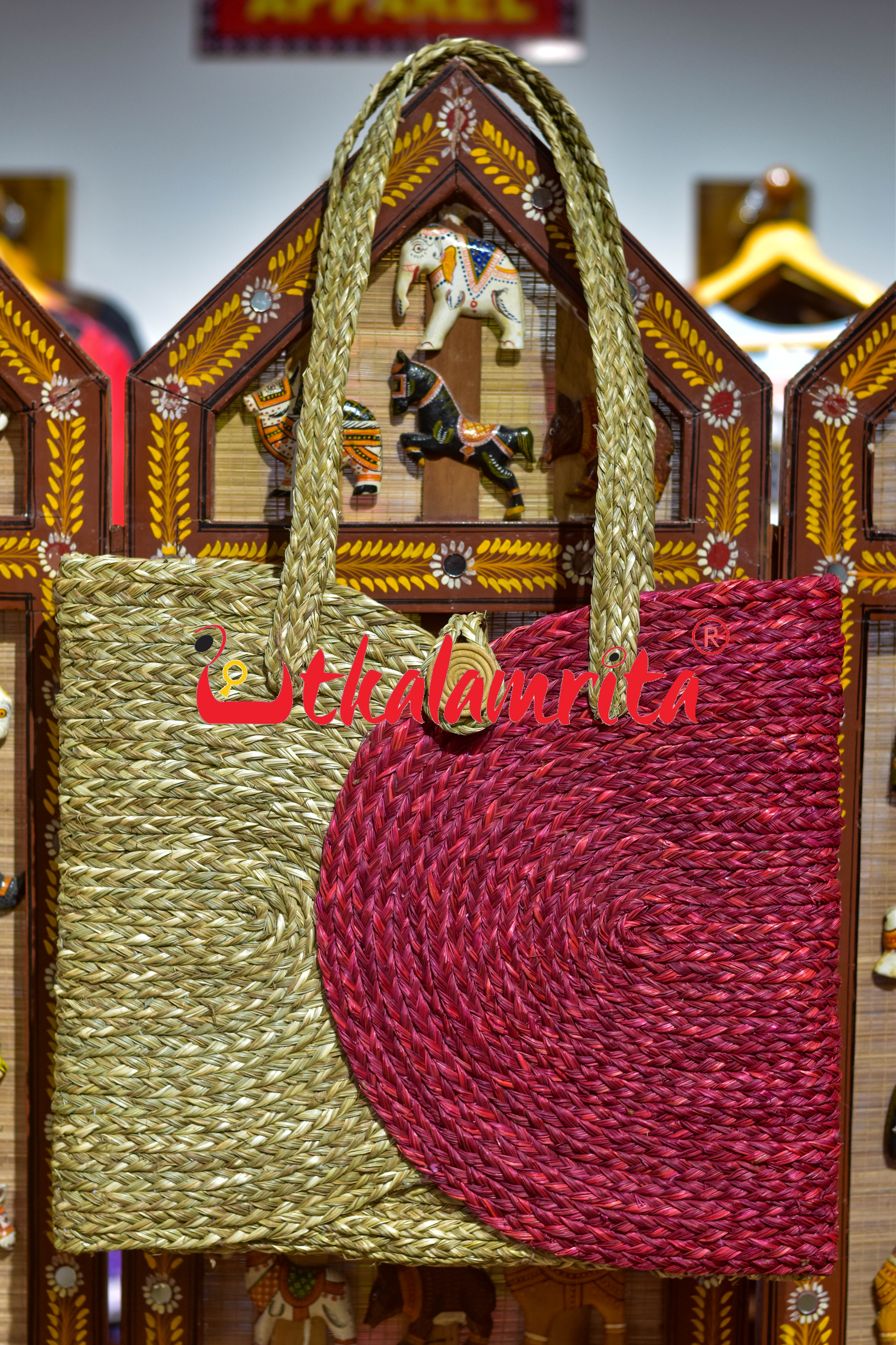 Sabai Grass Laptop Bag (Red)