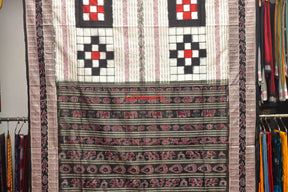 Contrast White Black Bichitrapuri Sambalpuri Silk Saree