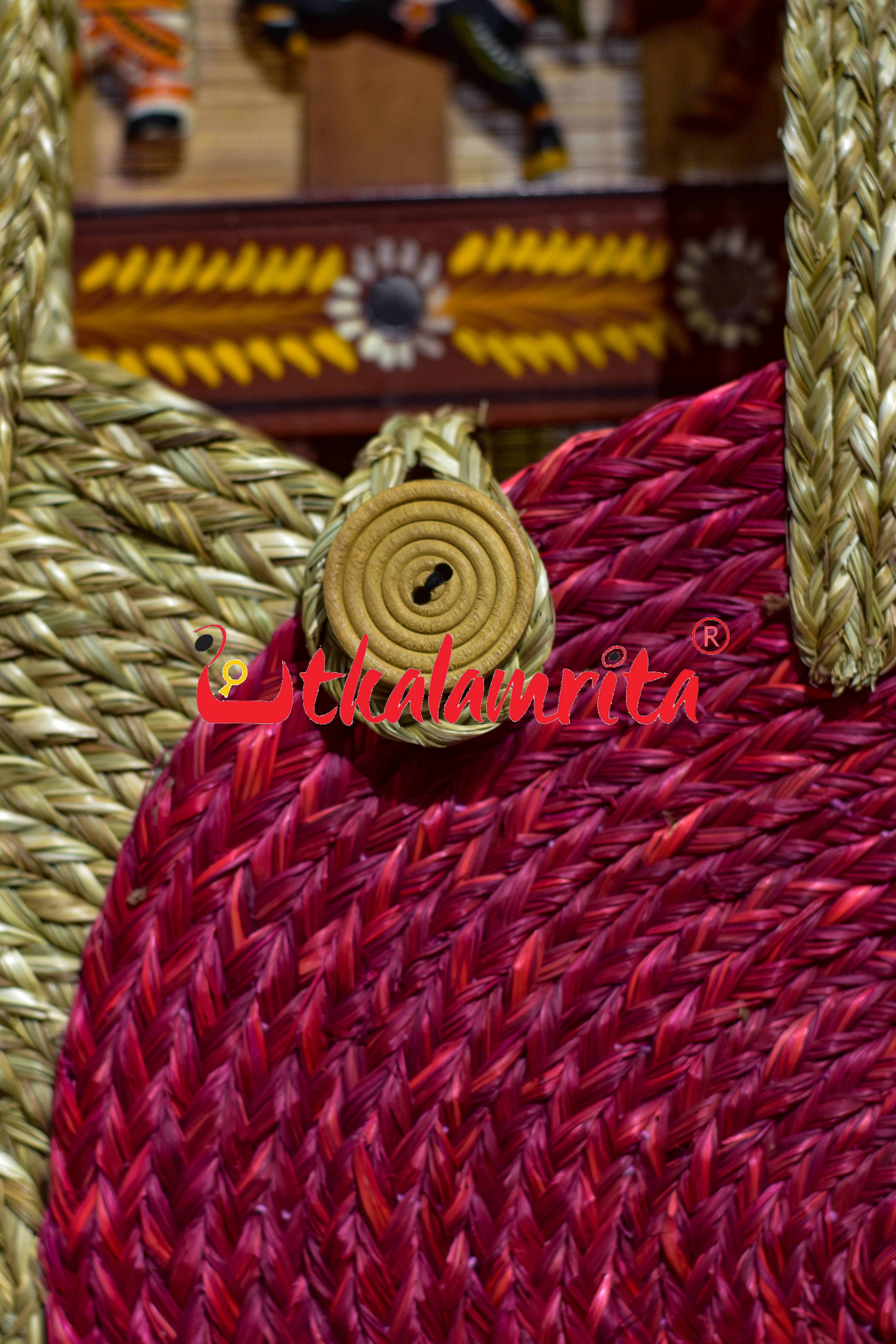 Sabai Grass Laptop Bag (Red)