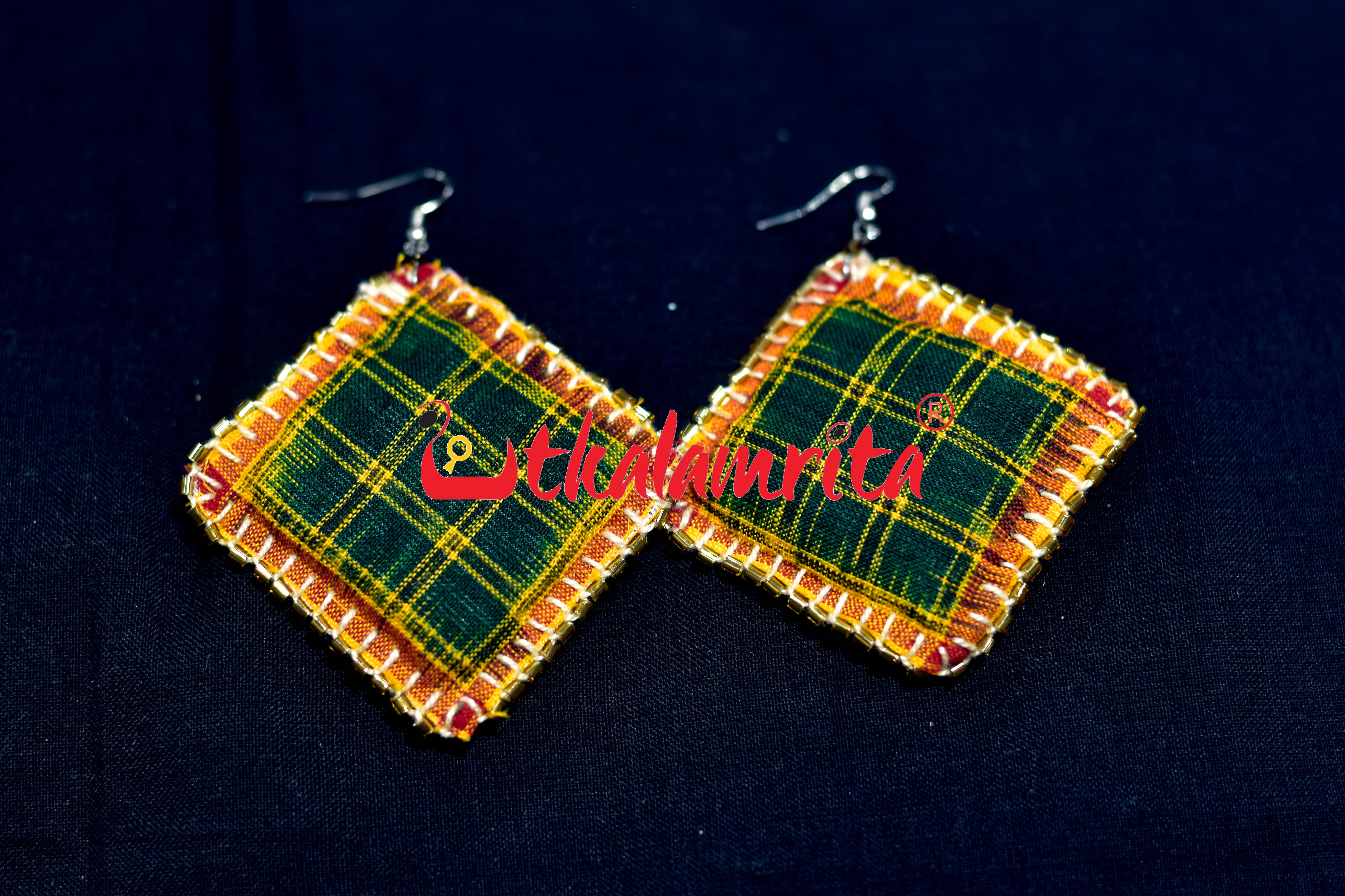 Red Green Aswini Earrings