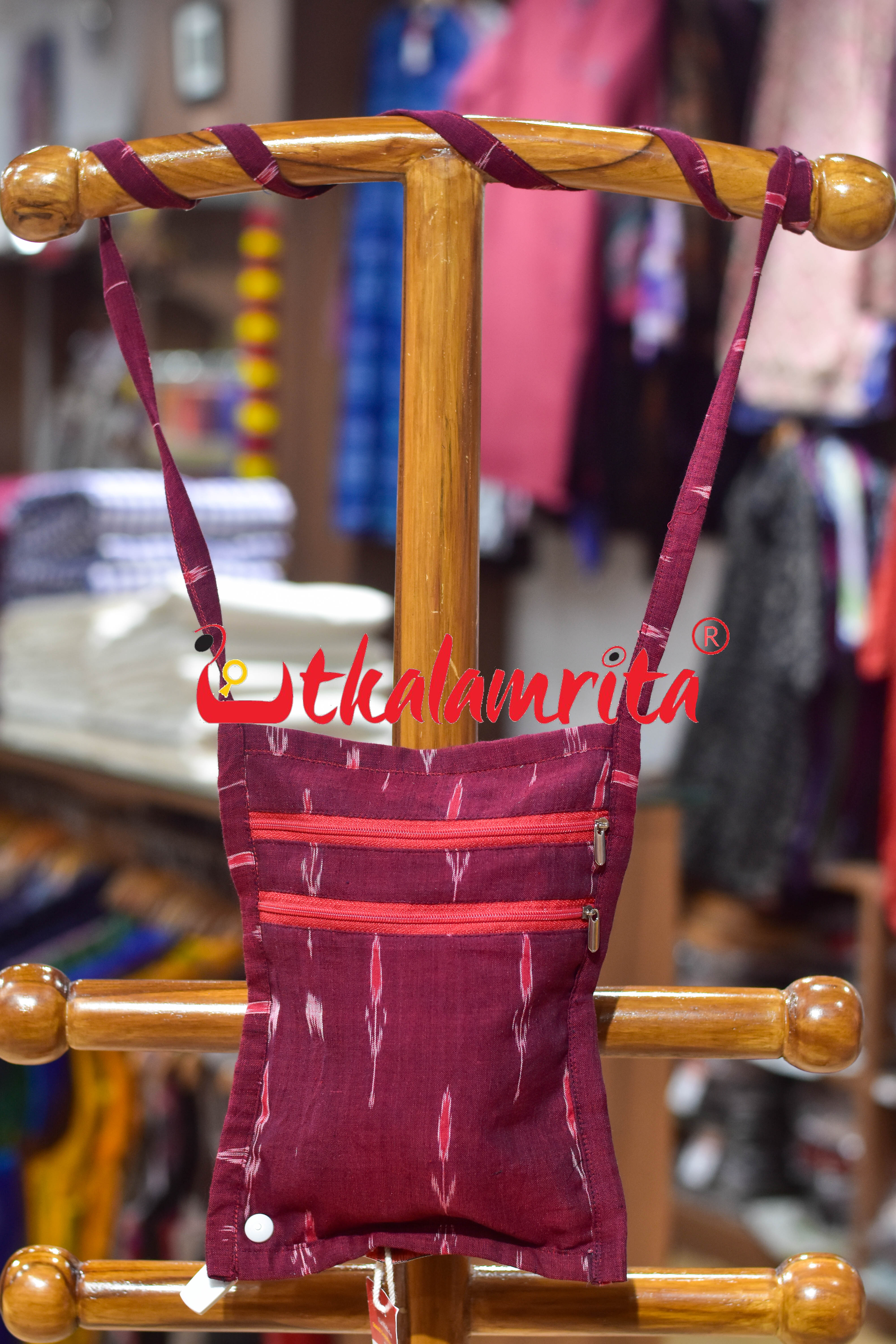 Maroon Labanga Small Sling Bag