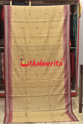 Natural Body Fish Border Gopalpur Tussar Saree