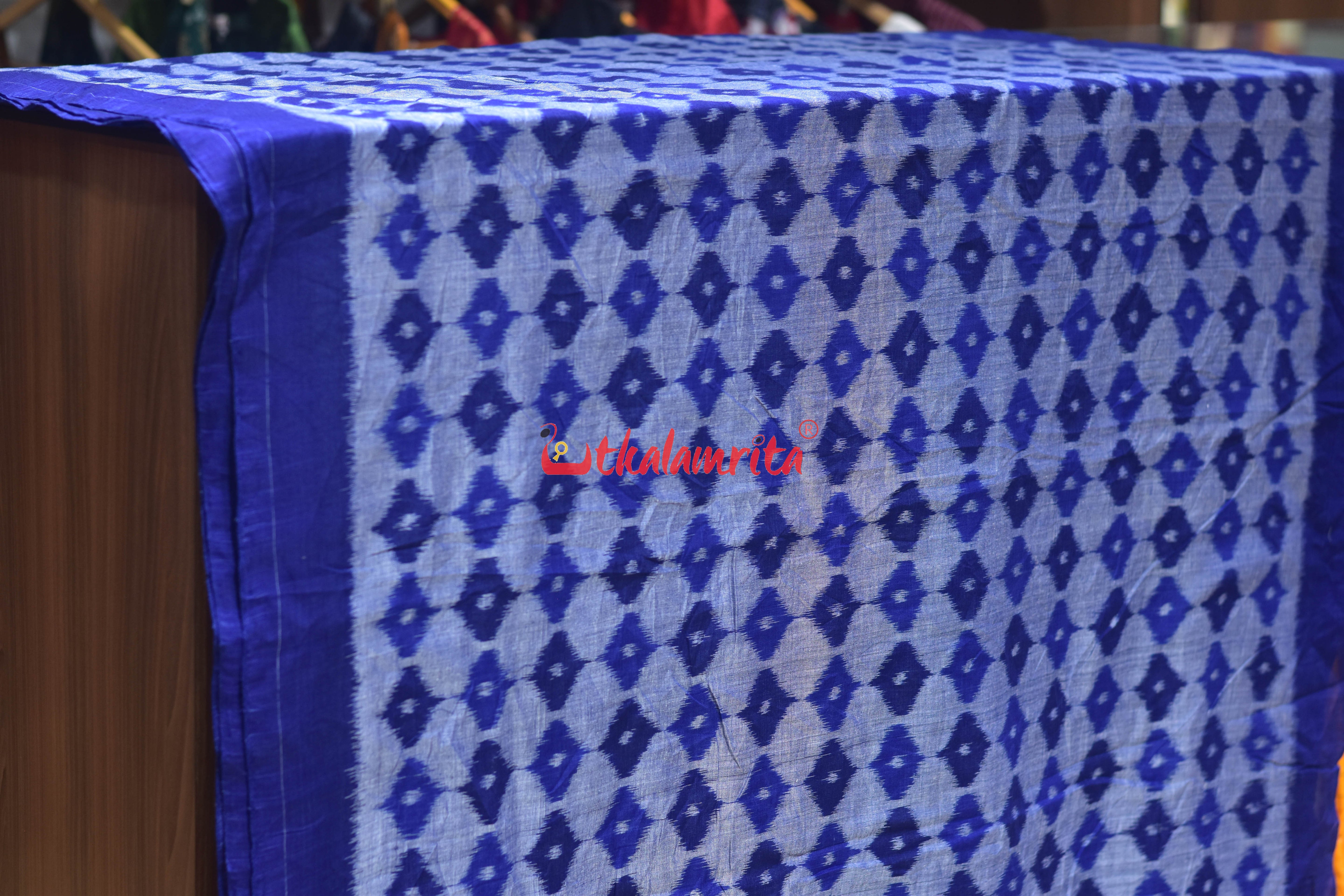 Blue 3D Illusions Ikat Cotton (Fabric)