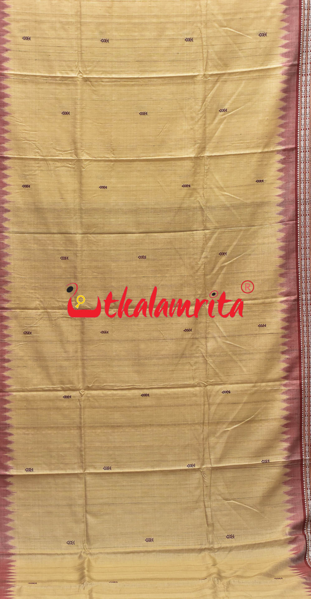 Natural Body Fish Border Gopalpur Tussar Saree