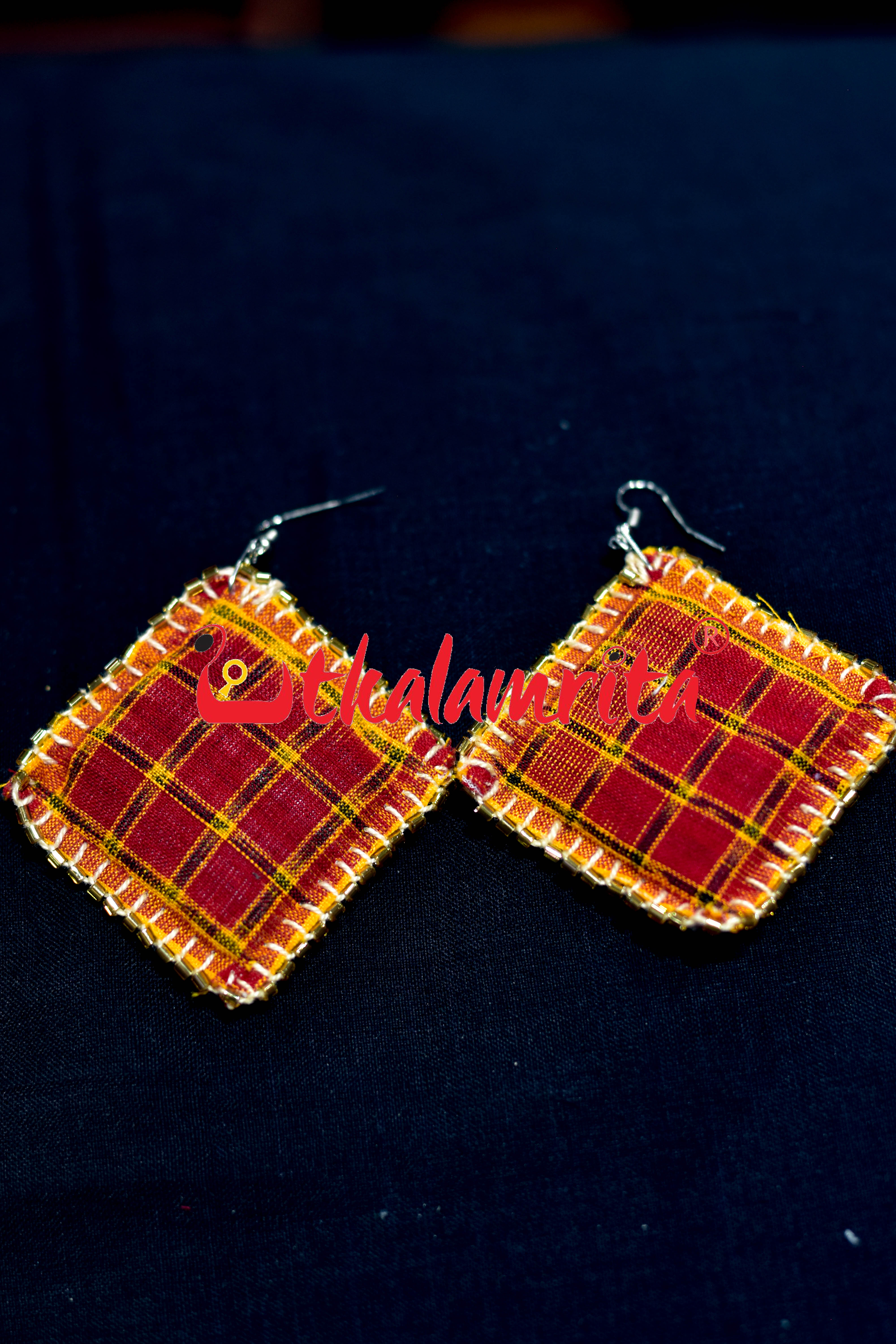 Red Green Aswini Earrings