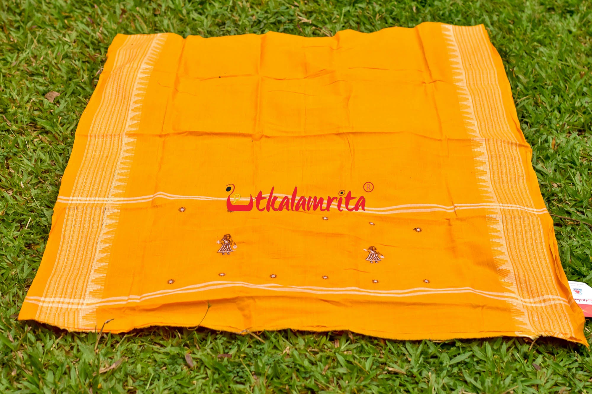 Maroon Yellow Doll Bomkai Dress Set