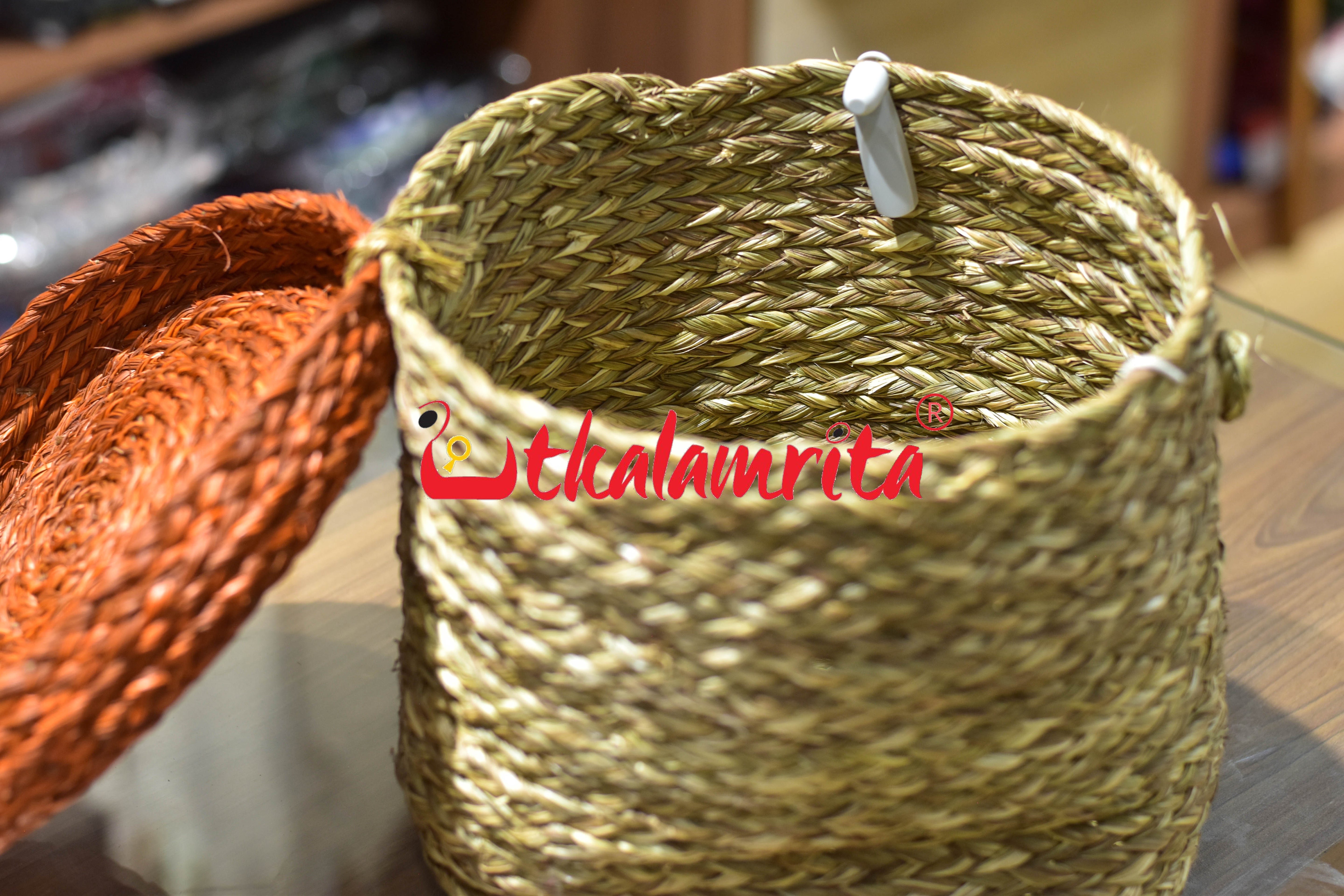 Sabai Grass Beni Box with Rust Lid