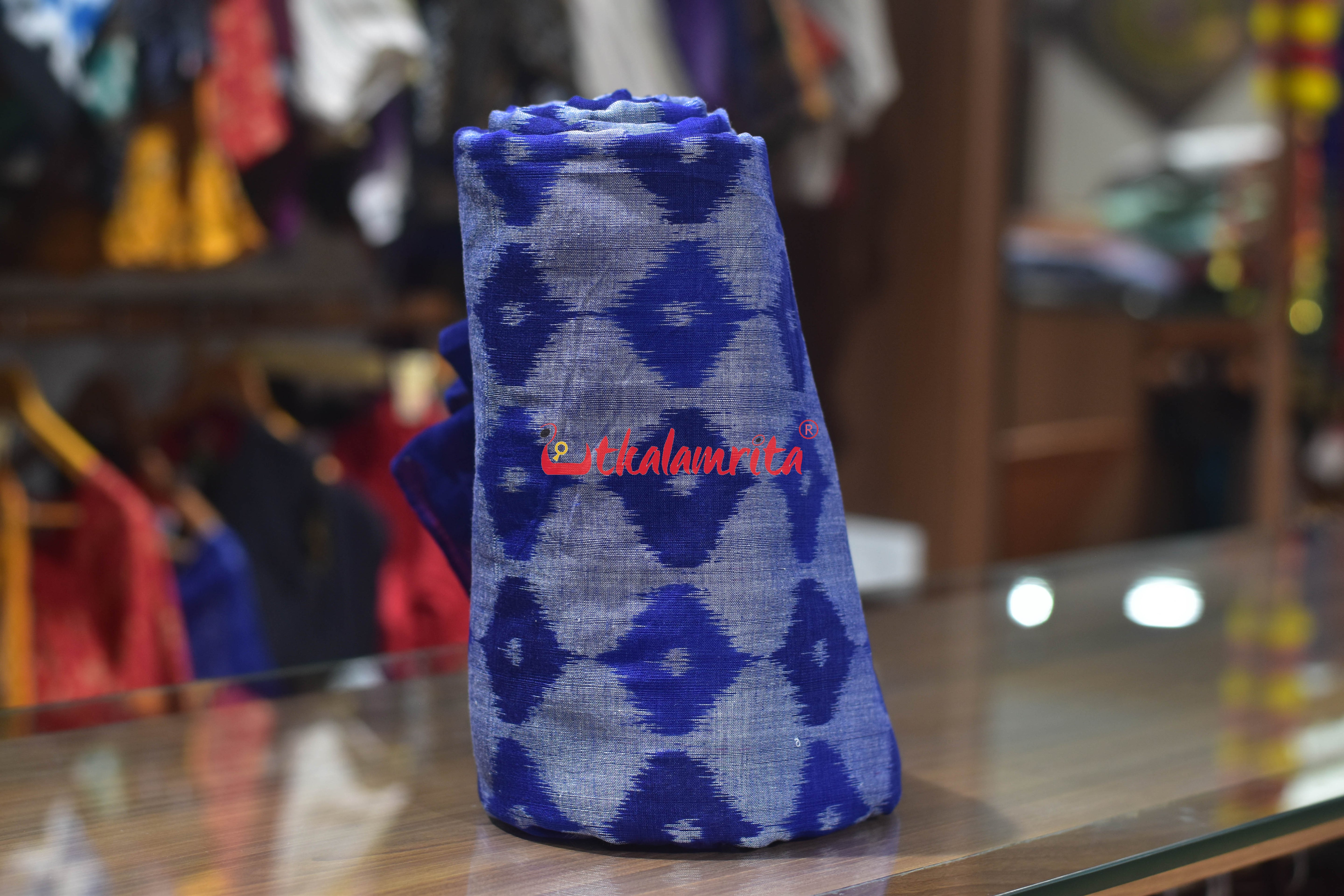 Blue 3D Illusions Ikat Cotton (Fabric)