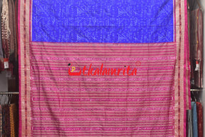 Navy Blue Rani Sree Ganeet Sambalpuri Silk Saree