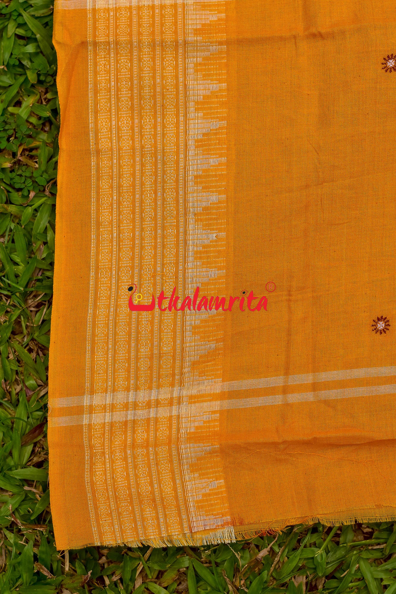 Maroon Yellow Doll Bomkai Dress Set